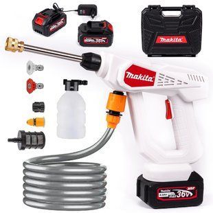 Акумуляторна мийка Makita Hw28 (36 V 6 Ah 40 бар) Бездротова портативна ручна АКБ мінімийка Макіта 77757 фото