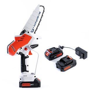 Безщіткова акумуляторна пила Husqvarna 85iXP KIT (24V, 5AH) 15 см Мініпила хускварна з подаванням мастила 69512 фото