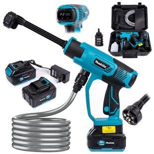 Акумуляторна міні-мийка Makita DHW200Z (36V, 6Ah 40 бар) Безщіткова ручна АКБ мийка Макіта для автомобіля 77783 фото