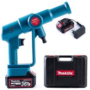 Безщіткова акумуляторна мийка Makita DHW160Z (36V, 6Ah,36 БАР) Портативна ручна АКБ мінімийка Макіта 7774 фото