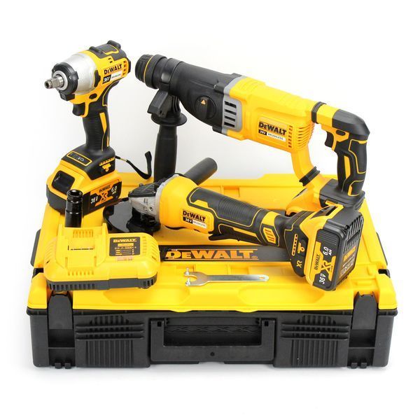 Набір 3в1 АКБ DeWalt 36V (Перфоратор DCH263 + Болгарка DCG413 + Гайковерт DCF922) Набір 3в1 Деволт 1000623 фото