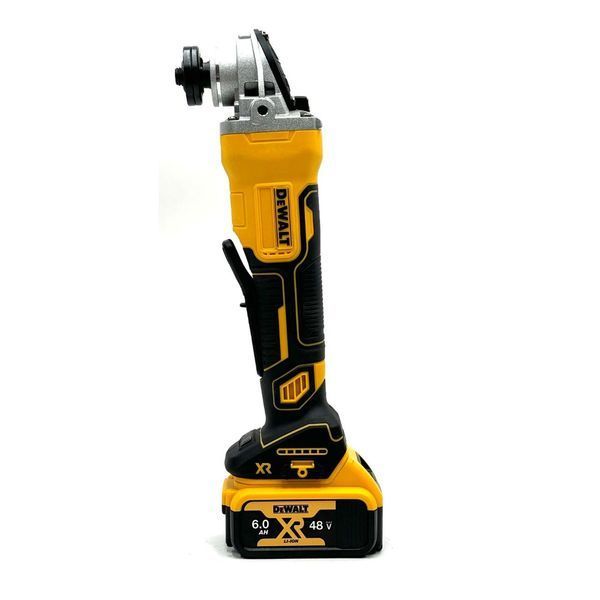 Мощная аккумуляторная УШМ DeWalt DCG413 (48V, 6.0AH) Болгарка турбинка Деволт с диском 125 мм и 2 АКБ в кейсе 001212 фото