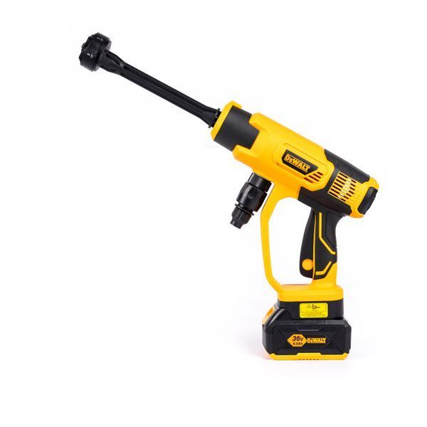 Акумуляторна безщіткова міні-мийка DeWalt DCPW600N (36V, 6Ah) Ручне миття Деволт 40 бар з двома АКБ 77784 фото
